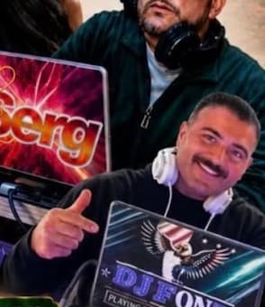 DJ Fonz at the decks